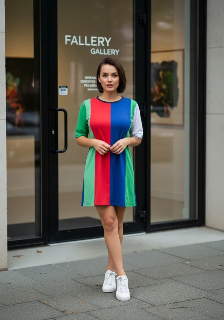 Bold Color Block Dress To Impress With Stunning Style