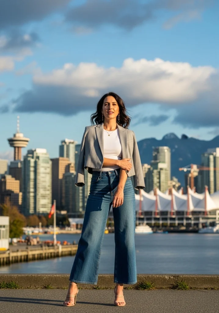 Cropped Blazers Wear With Jeans for women
