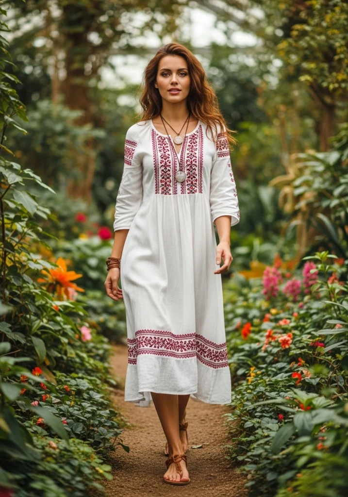 Embroidered Folk Dress To Impress Stunning Style