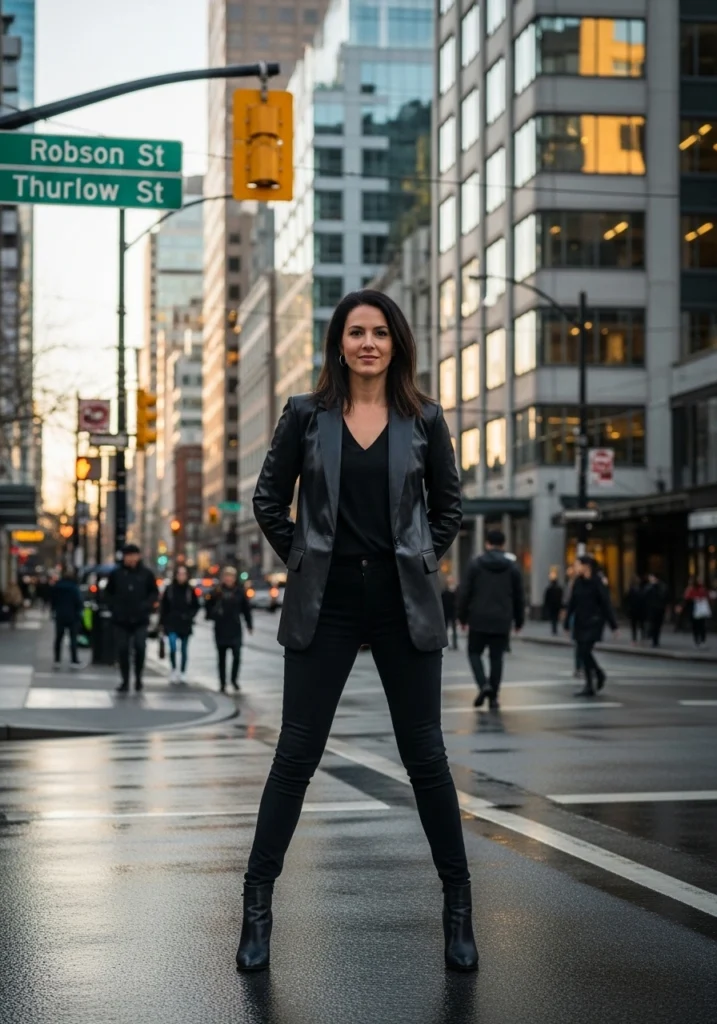 Leather or Faux Leather Blazer Wear With Jeans for Women Blazer and jeans outfit