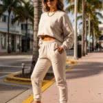 Monochrome Athleisure With Luxe Accessories in miami insta Women