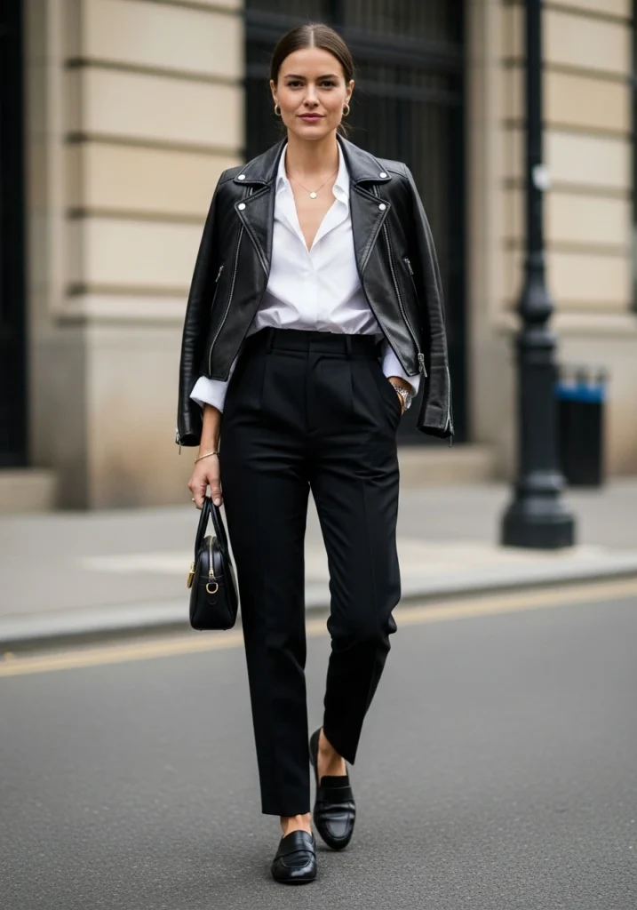 Button-Up Shirt & Tailored Trousers