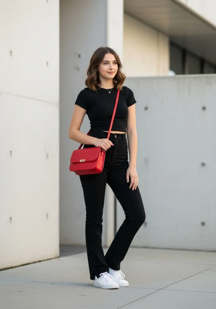 Minimalist Monochrome US Back to school Dress to impress