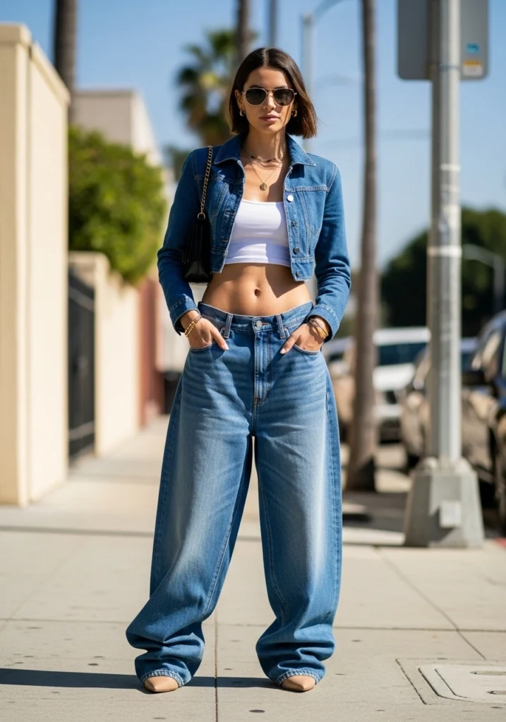 Petite Power Styling with Petite Baggy Jeans for Women
