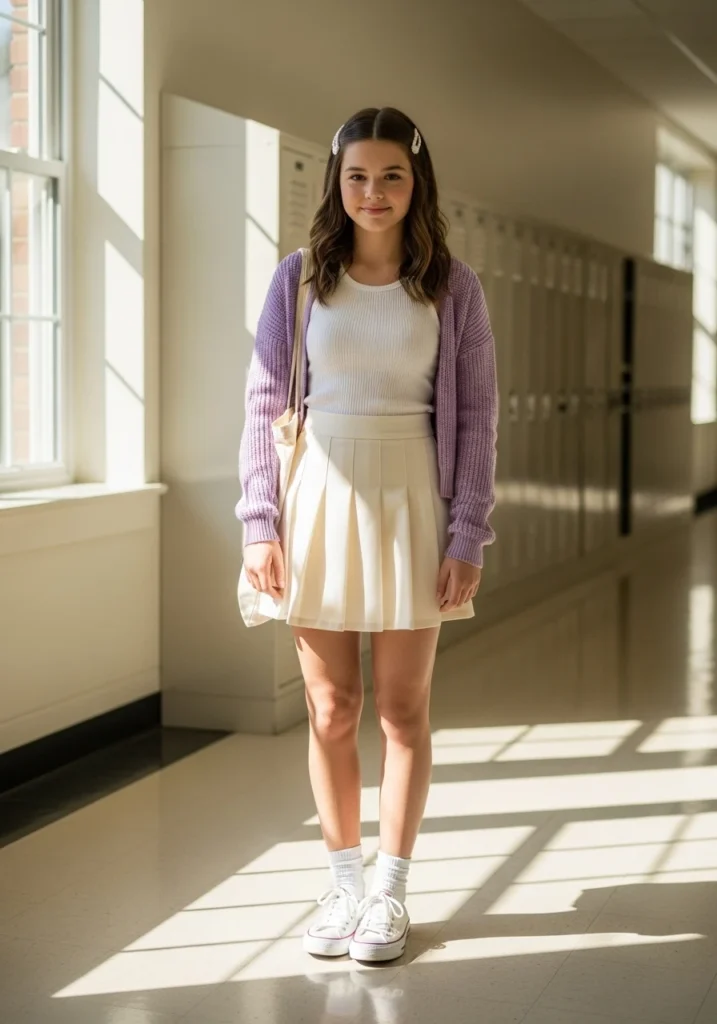 The Effortless Soft Girl Look Back to Schook Outfit US