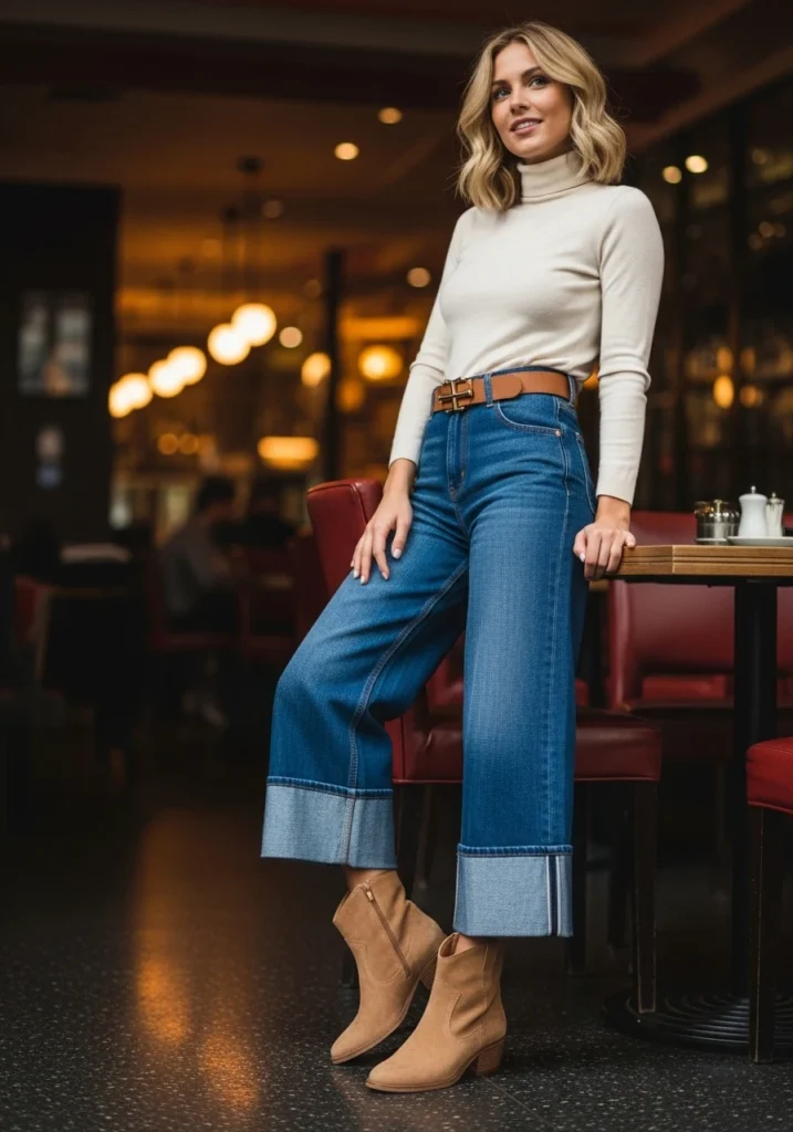 Wide-Leg Wonders Ankle Boots with Jeans