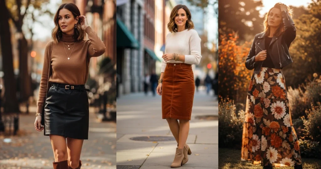 12 Fall Skirt Outfits for When You’re Done Wearing Pants