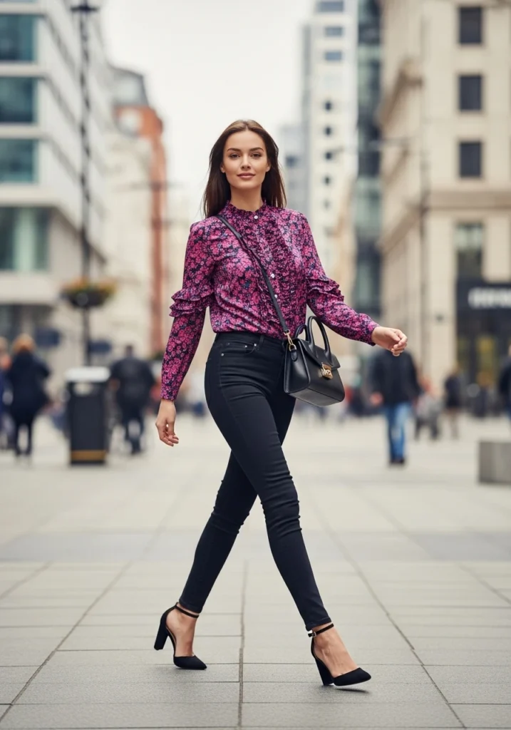 Trendy First Date Look with Denim & Statement Top
