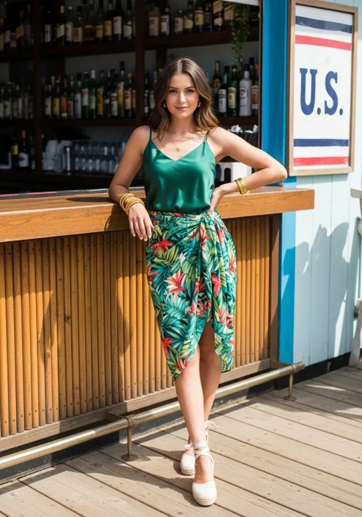 Tropical Temptress Sarong and Satin