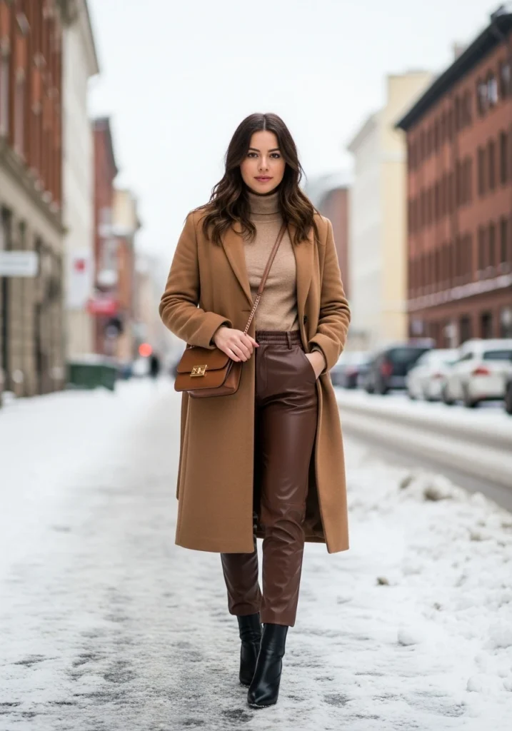 Winter Chic with Luxe Coat Speed Dating Outfit